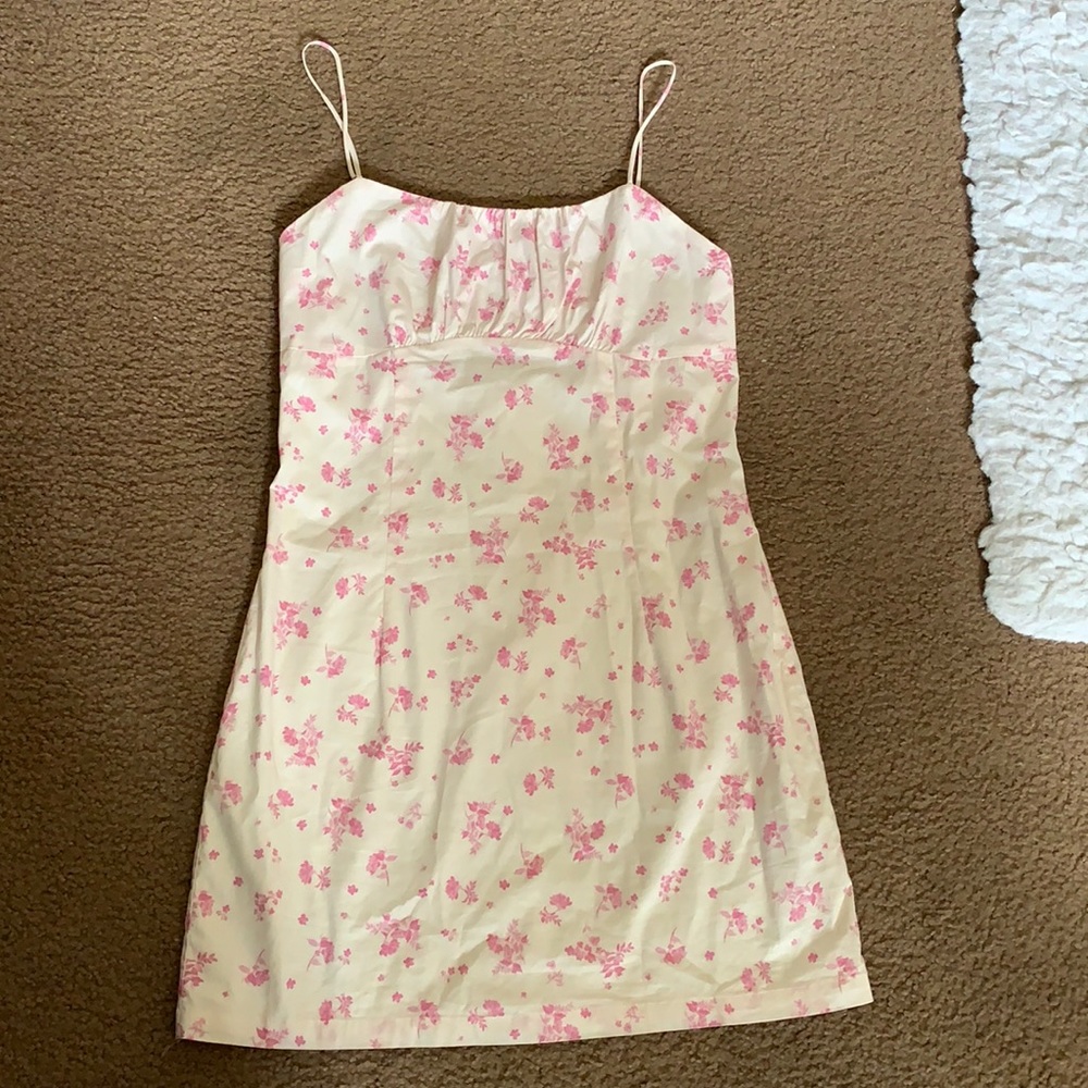 Stella Laguna Beach Light pink floral mini dress